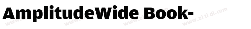 AmplitudeWide Book字体转换